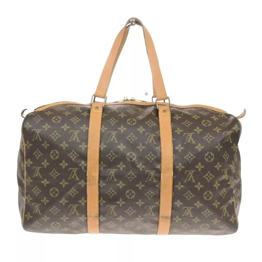 LOUIS VUITTON Sac Souple 45 Travel Hand Bag Monogram Leather BN